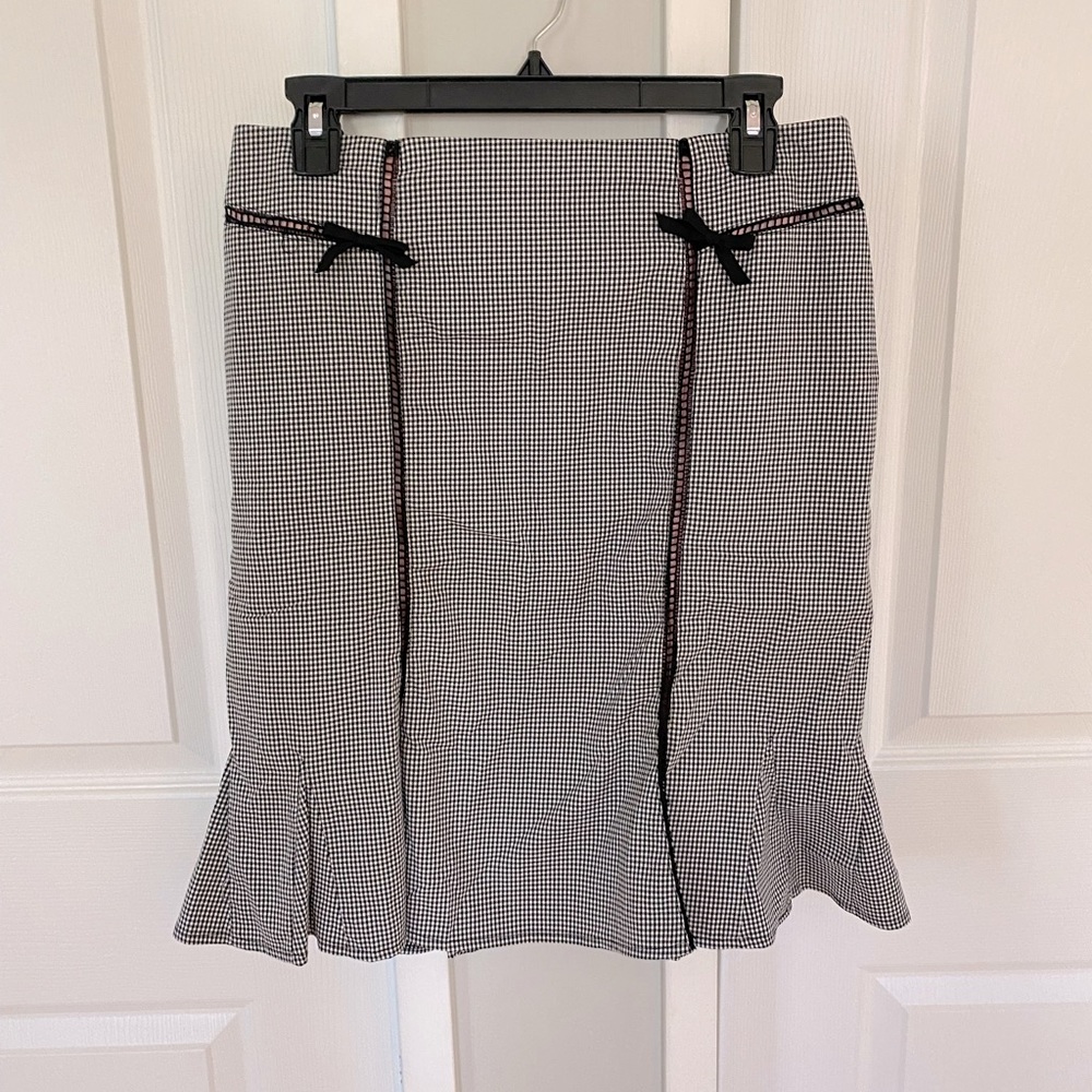 Nanette Lepore Vintage checkered skirt